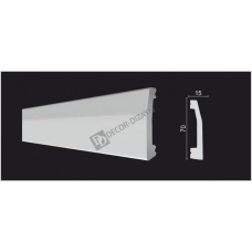 Плинтус широкий Decor Dizayn DD125 Полистирол 2000*70*15 мм