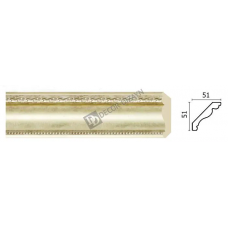 Карниз малый Decor Dizayn 155-937 Полистирол 2400*51*51 мм