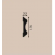 Молдинг Orac Decor P8040 Полиуретан 2000*101*22 мм